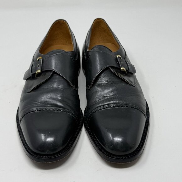 Paolo De Marco Monk Strap Dress Shoes Mens 8.5 Gray Leather Cap Toe Wedding main image 14
